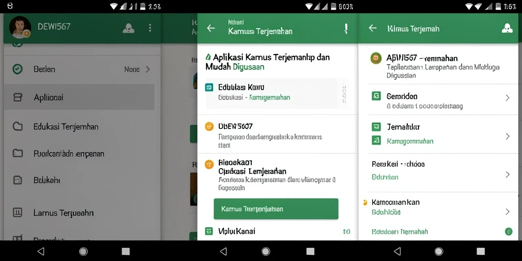 Tampilan antarmuka DEWI567 yang intuitif dan user-friendly.