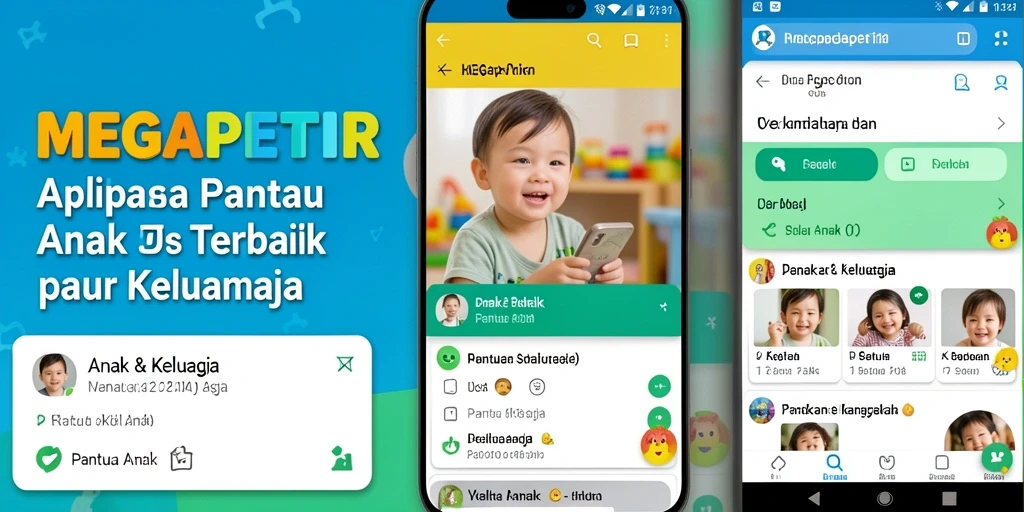 Contoh antarmuka MEGAPETIR yang mudah digunakan untuk memantau anak.
